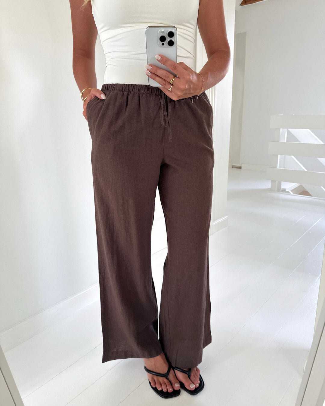 Vero Moda bukser marley chocolate martini