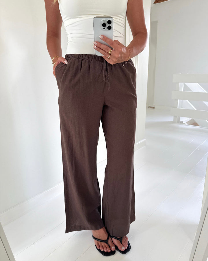 Vero Moda bukser marley chocolate martini
