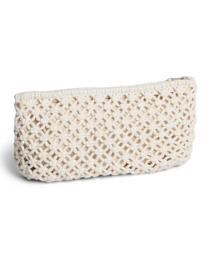 Pieces clutch ganna crochet cloud dancer