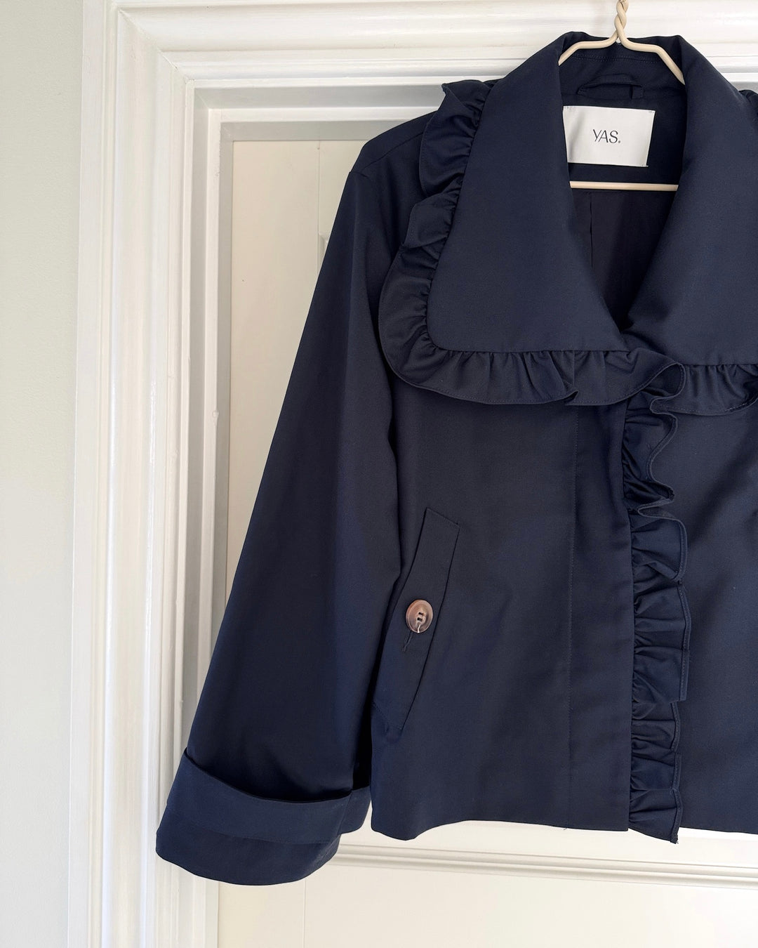 Y.A.S frakke elsana ls short navy blazer