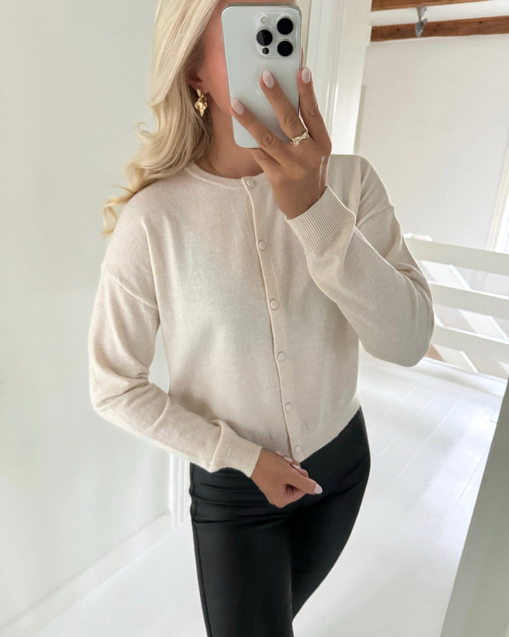 Vero Moda cardigan marina ls o-neck birch/melange