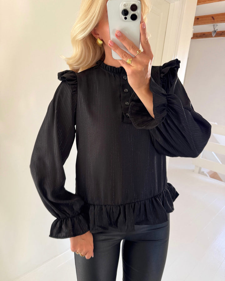 Sister's Point bluse disko black/black