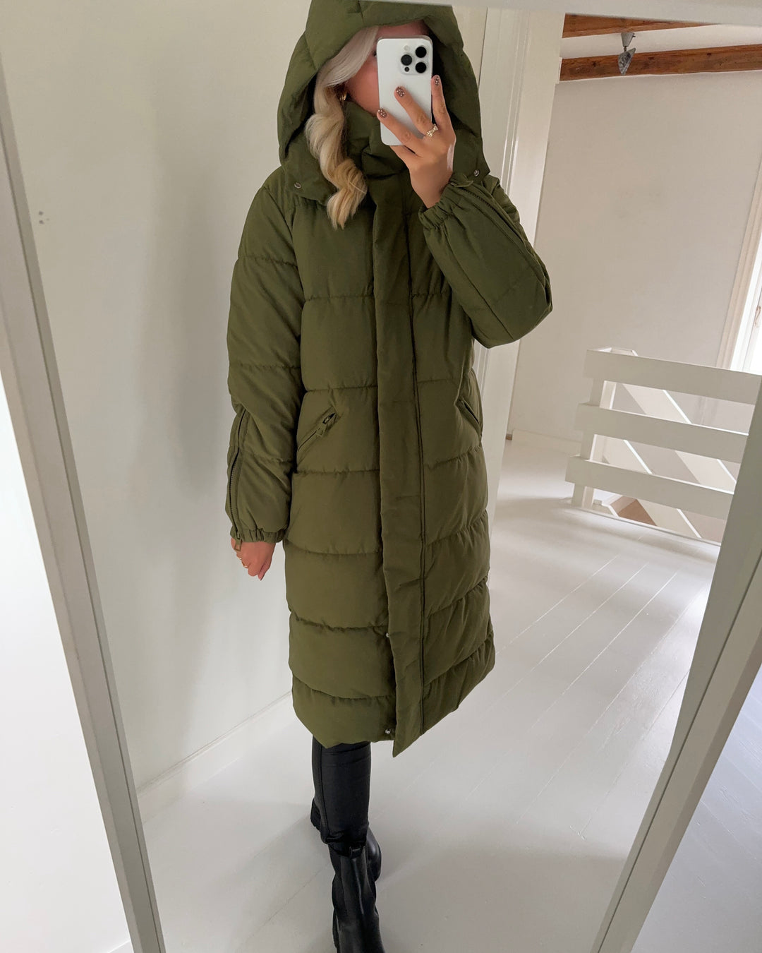 JDY jakke flotte winter moss/DTM