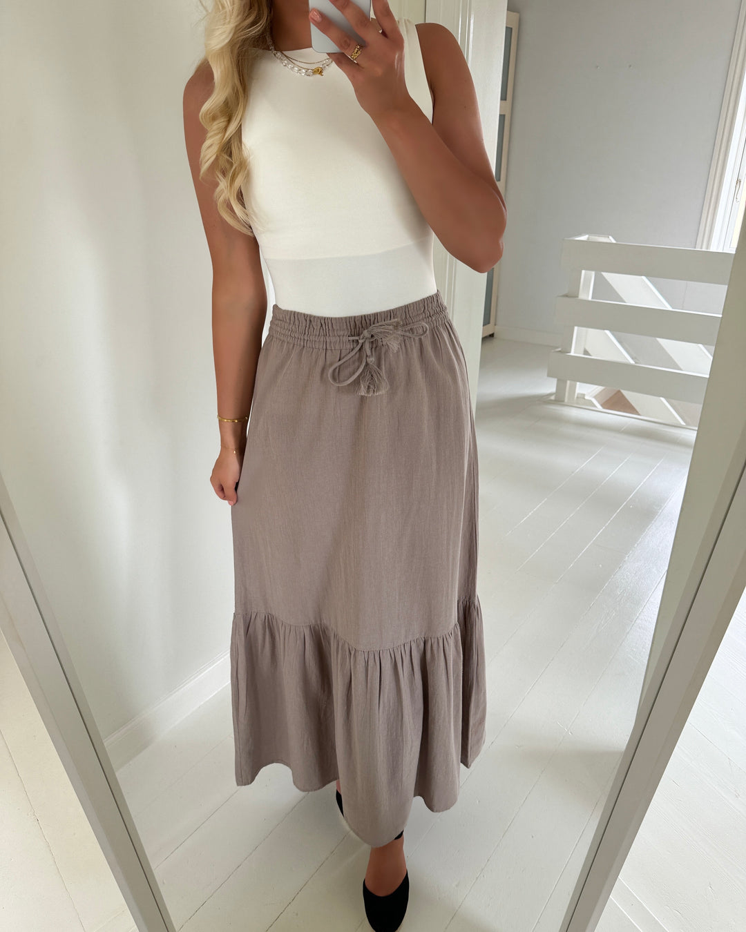 Vero Moda nederdel pretty hw maxi moon rock