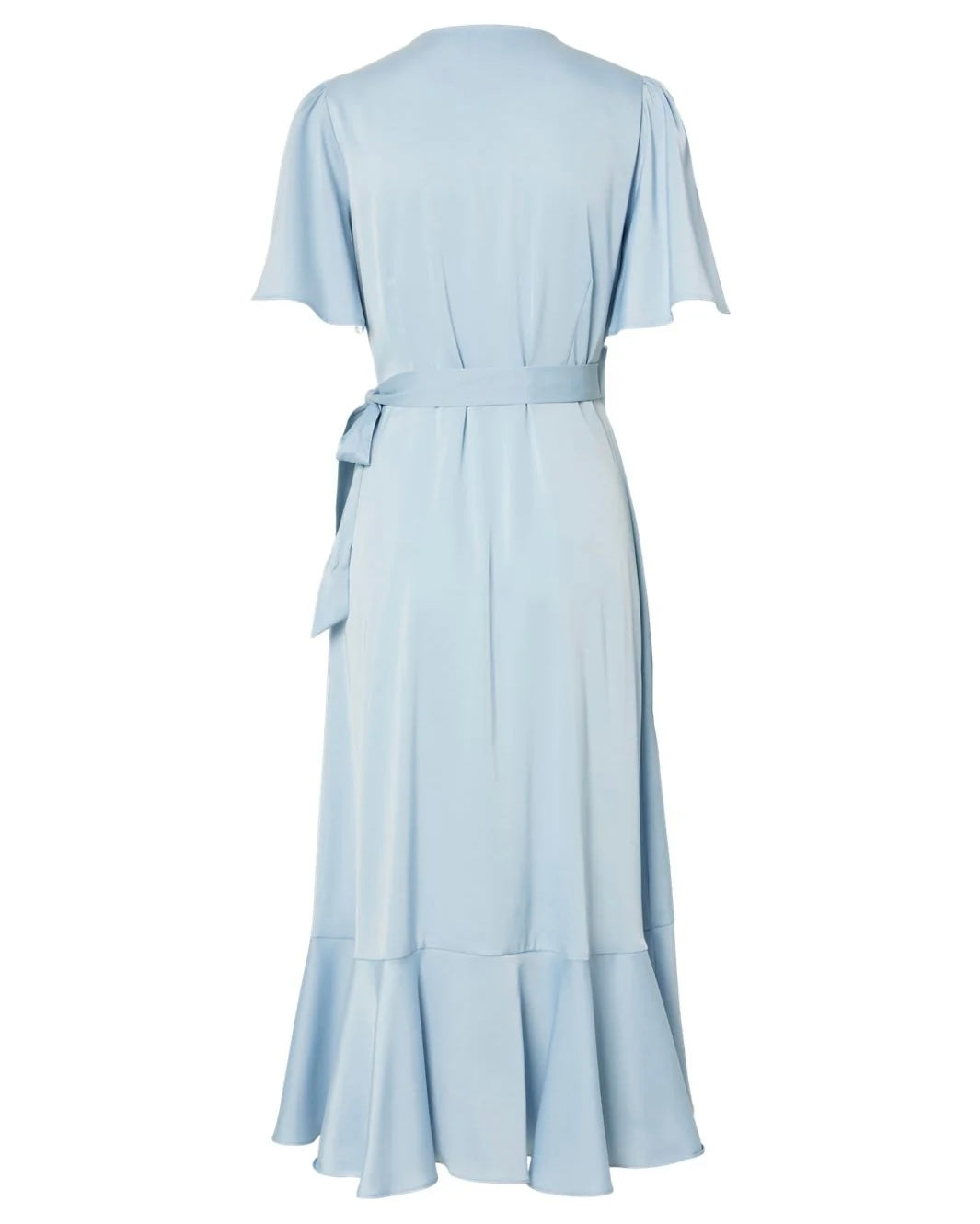 Y.A.S kjole thea 2/4 midi wrap skyway