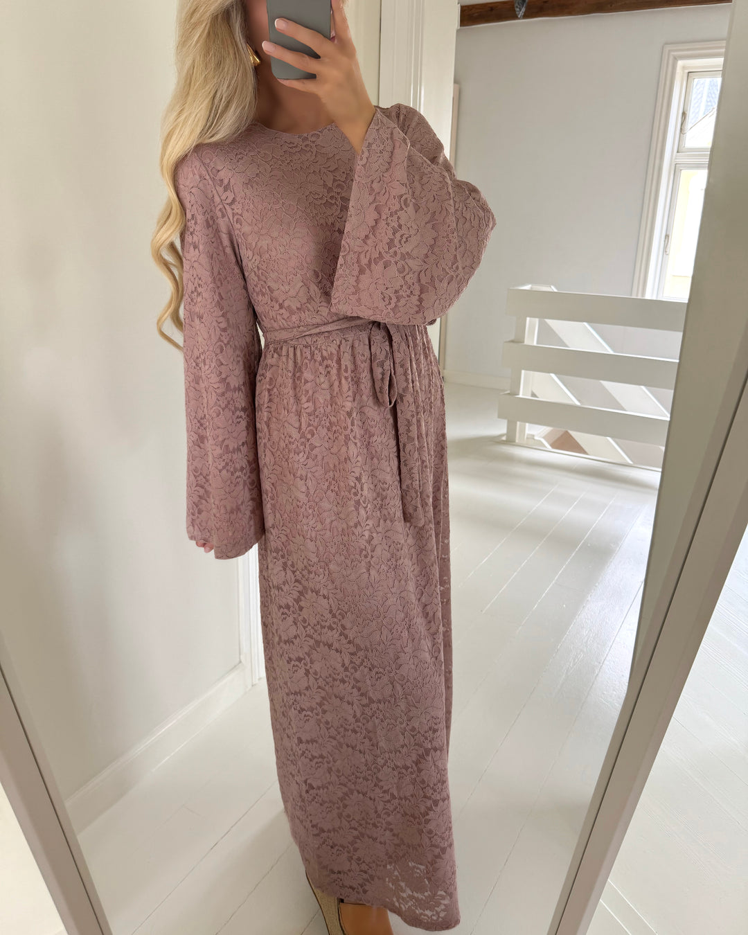 Y.A.S kjole aydina lace ls long - eid adobe rose