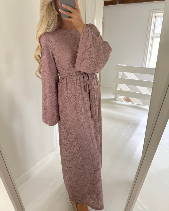 Y.A.S kjole aydina lace ls long - eid adobe rose