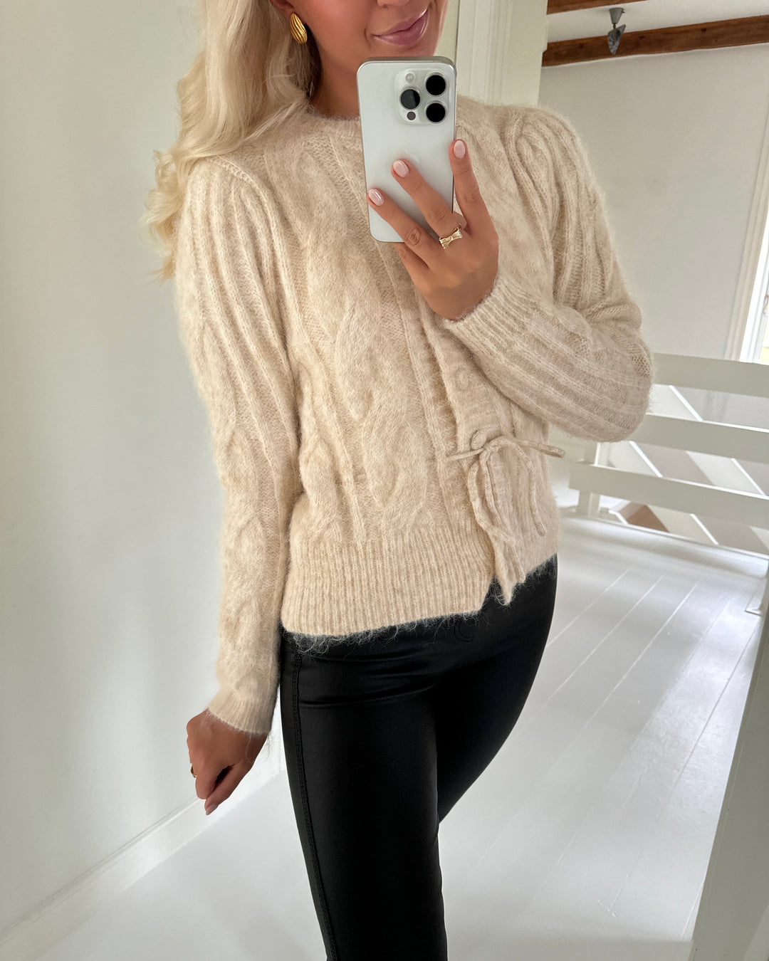 Vero Moda cardigan lisa ls string oatmeal/melange