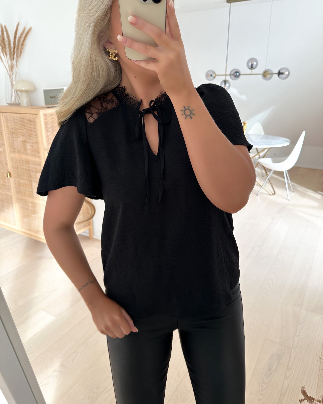 Vero Moda bluse alva ss black