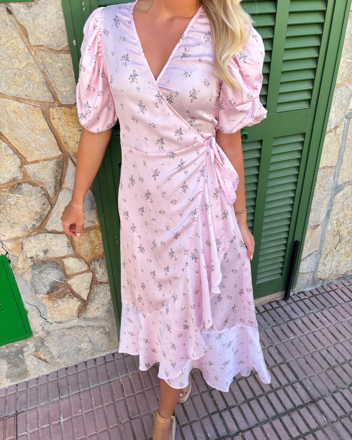 A-view kjole sinda flower rose/green