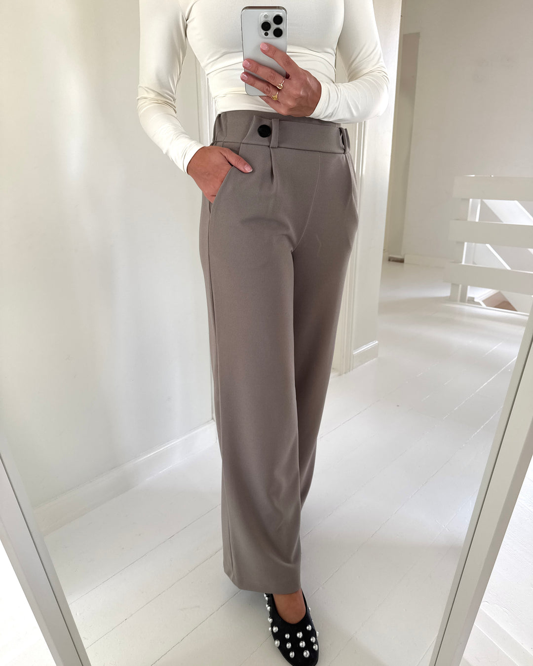 Vero Moda bukser star driftwood