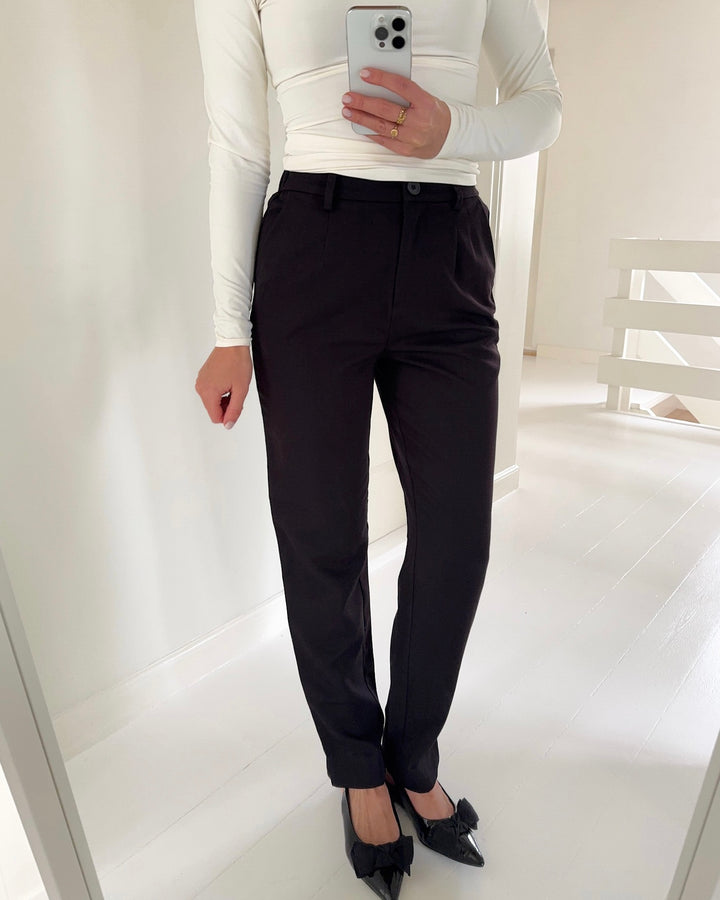 Pieces bukser kamil hw ankle black