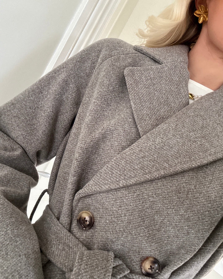 Pieces frakke marbel long morel