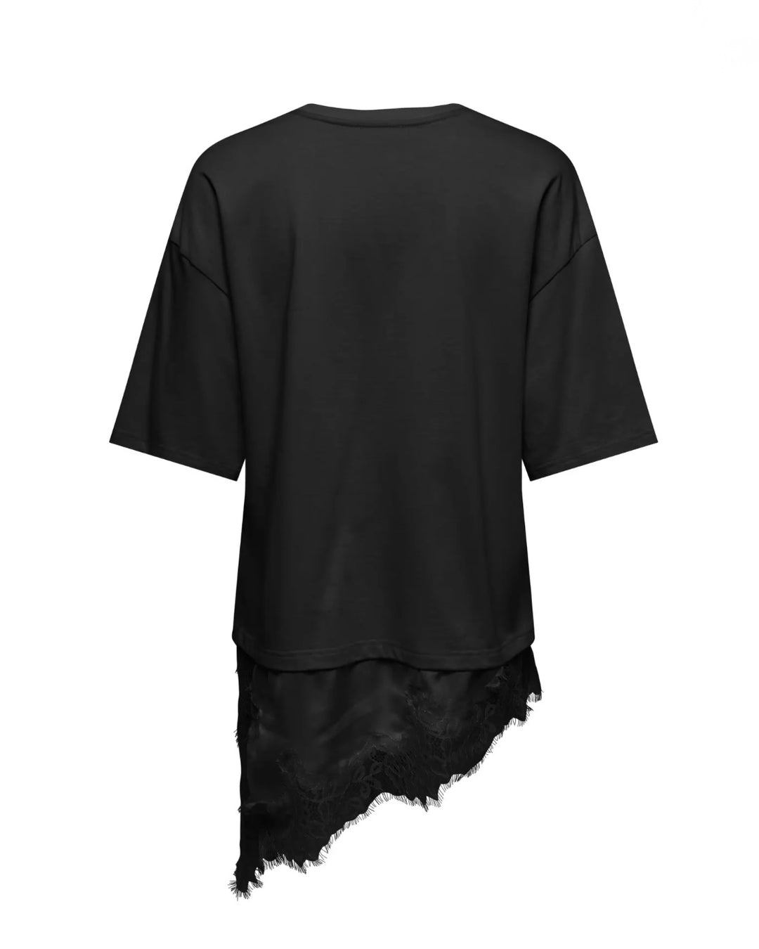 JDY t-shirt alma 2/4 lace black