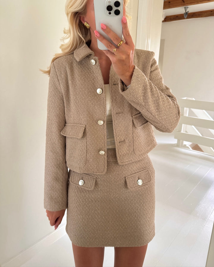 Only nederdel bonn life short silver mink