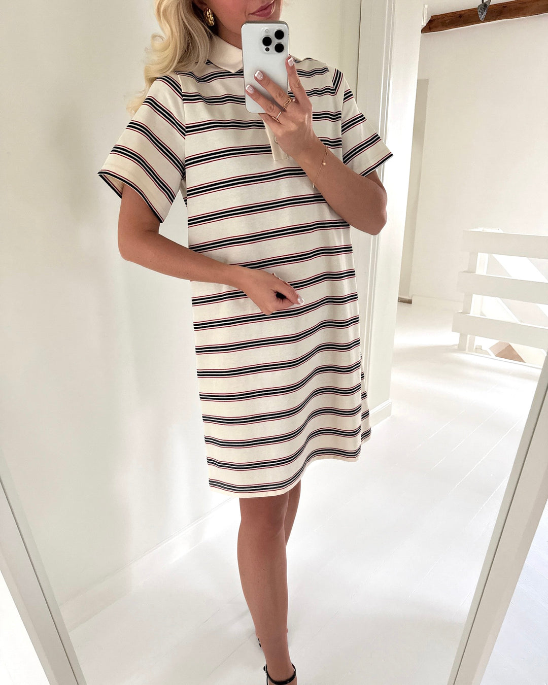 Love&Divine kjole love1349 cream/stripe