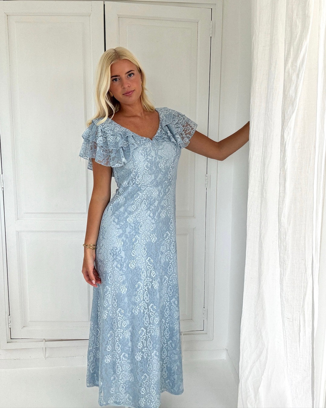 Y.A.S kjole lovisa ss ankle lace skyway
