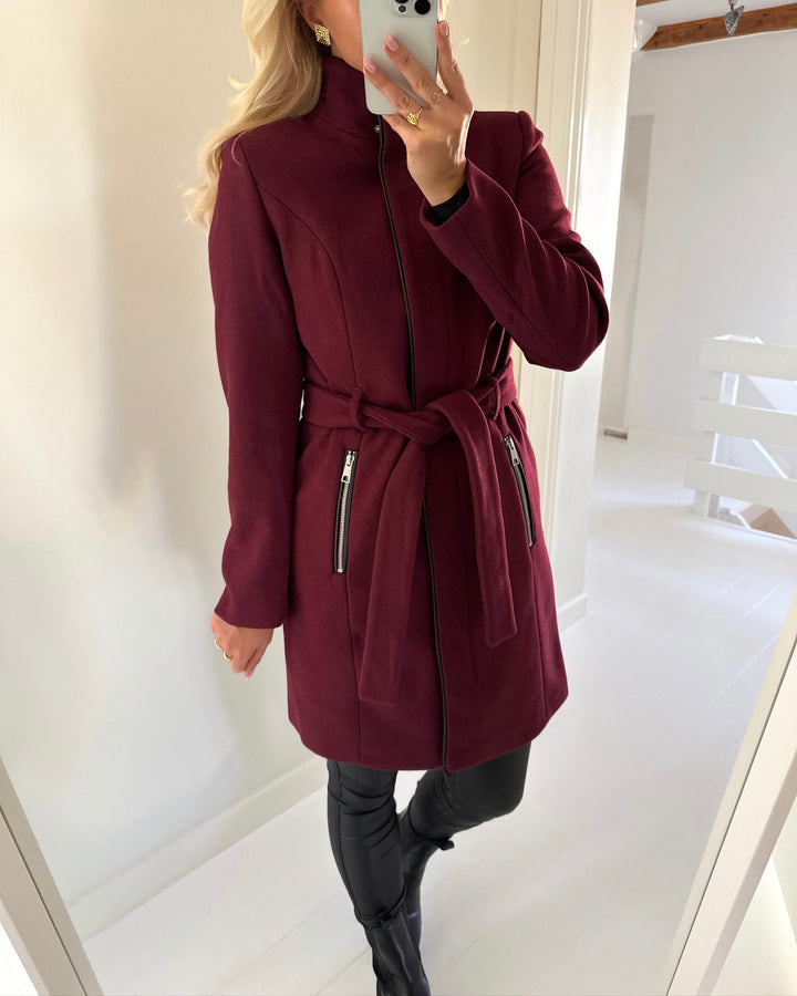 Vero Moda jakke classbessy wool blend windsor wine