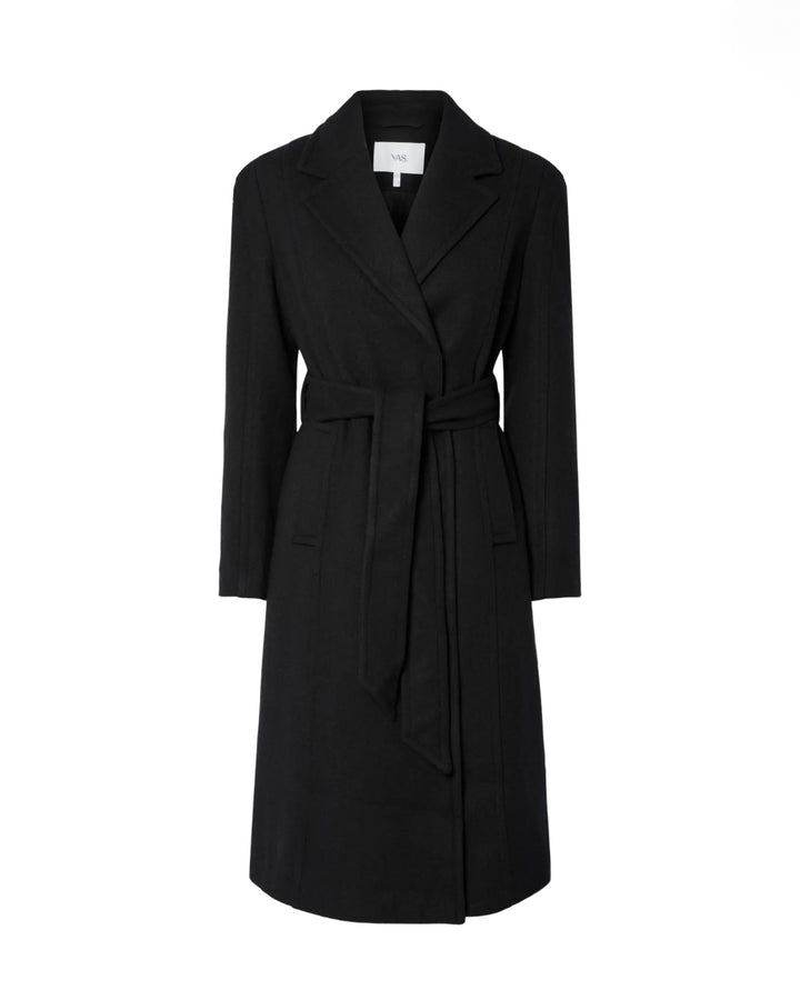 Y.A.S frakke kali wool blend black