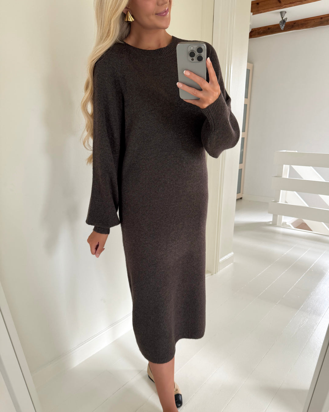 JDY kjole rue life ls maxi bracken/melange