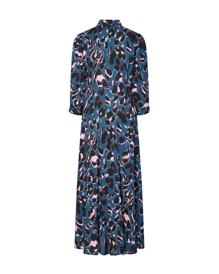 Y.A.S kjole savanna long shirt sargasso sea/liro