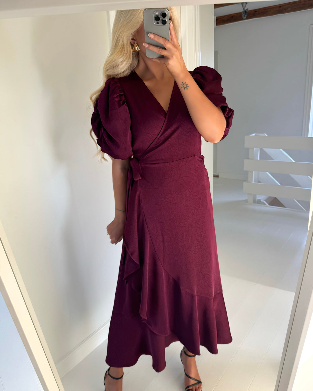 A-View kjole sinda bordeaux