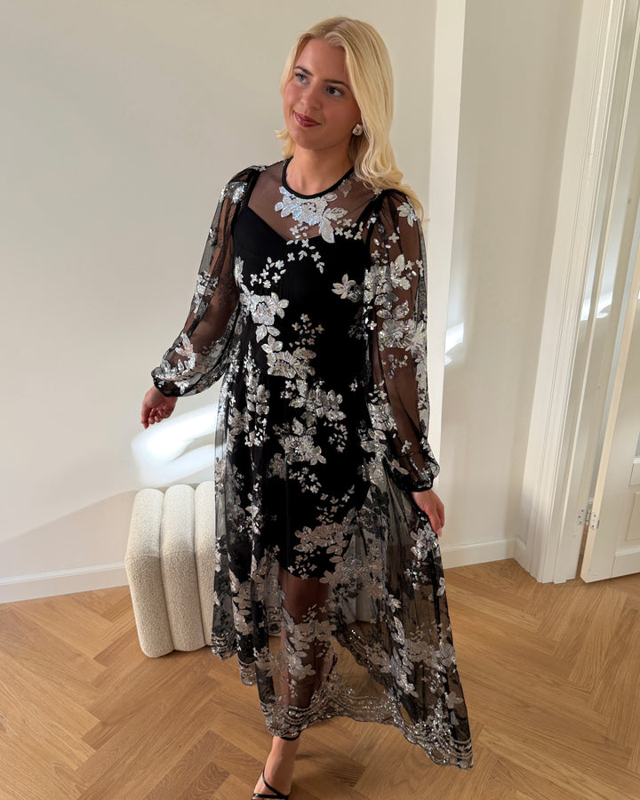 A-View kjole estelle black/silver