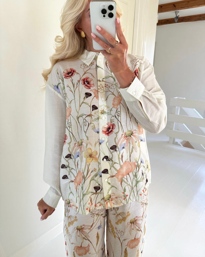 JDY skjorte ace life l/s pristine meadow flowers