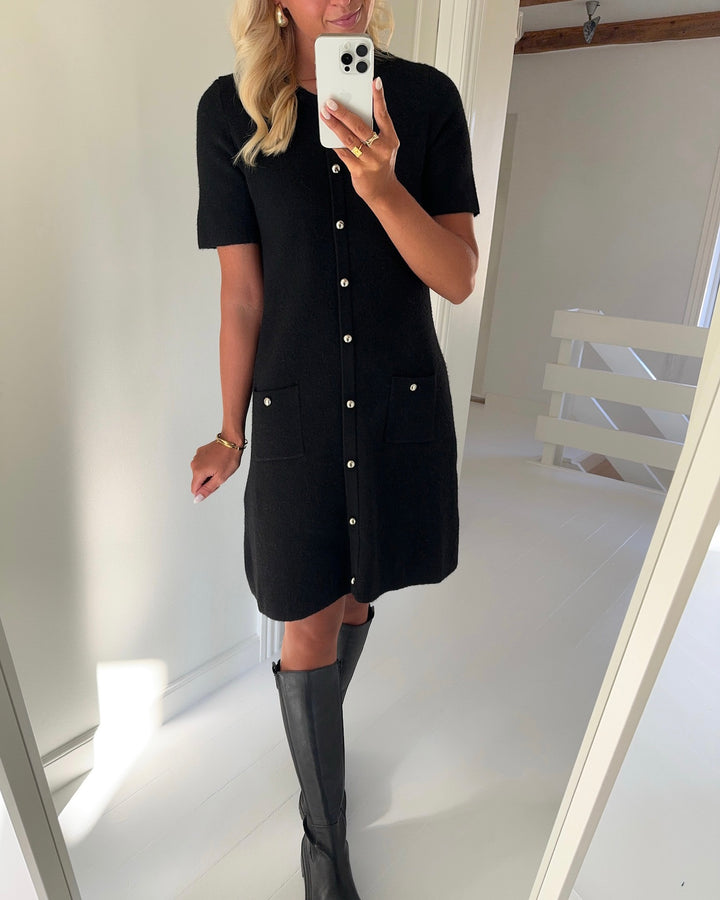 Vero Moda kjole johanna ss o-neck black