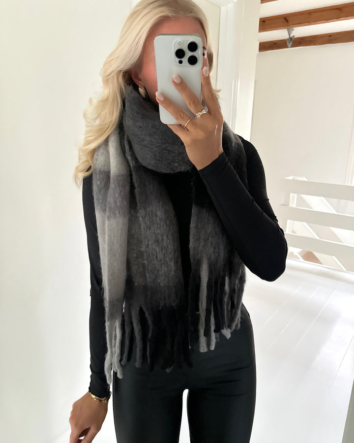 Vero Moda halstørklæde ivy league pinestripe/griffin/black/glacier grey