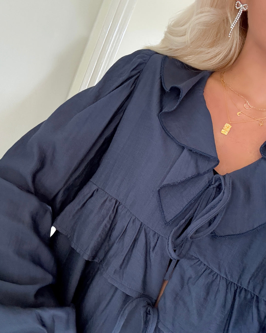 A-View bluse charlotte navy