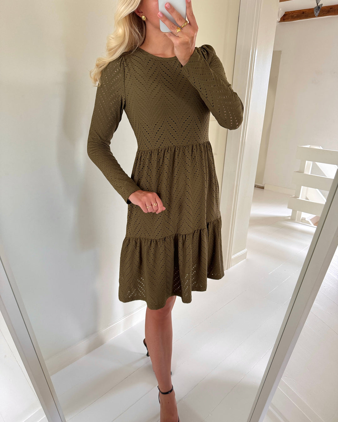 JDY kjole carla cathinka ls dark olive