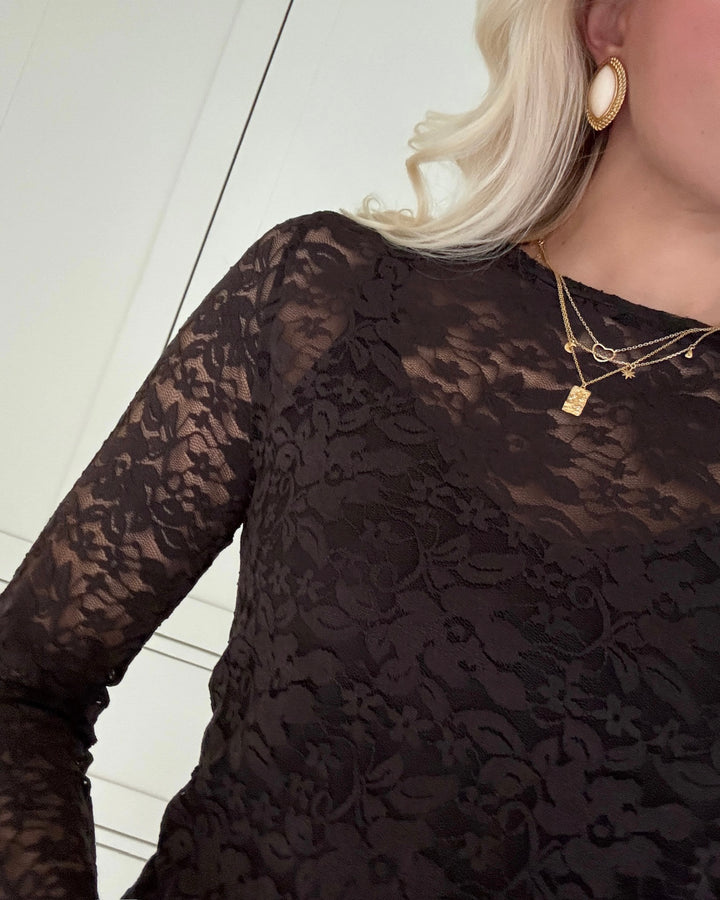 Vero Moda bluse kanya ls o-neck chocolate torte