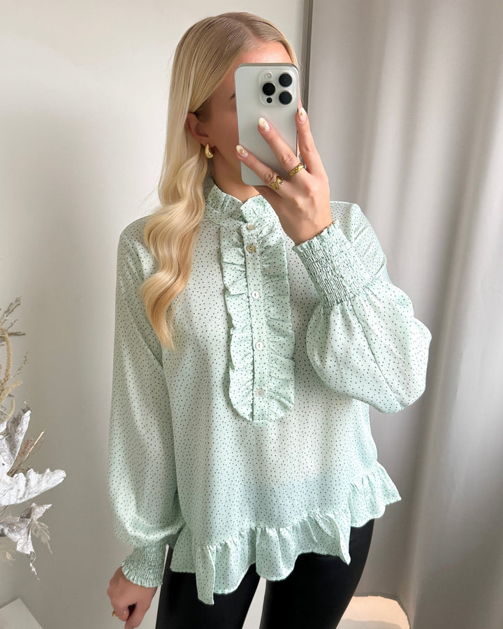 Love&Divine bluse love947-3 mint dot