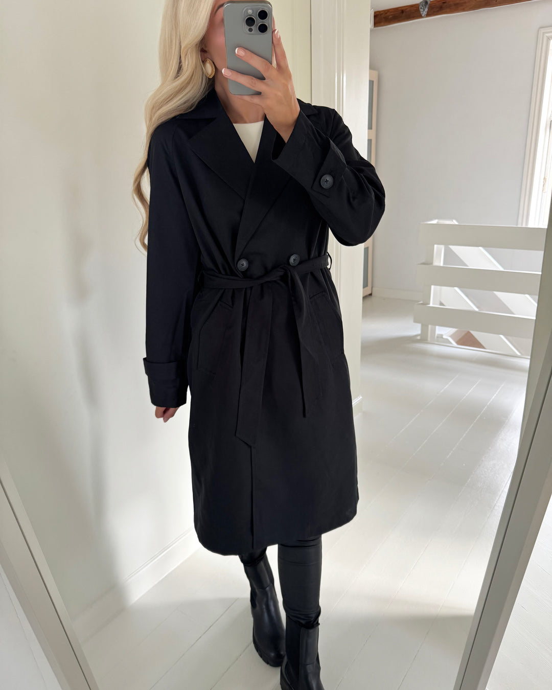 Vero Moda trenchcoat lou black