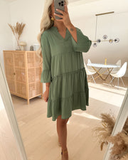 Vero Moda kjole katrine 3/4 short hedge green