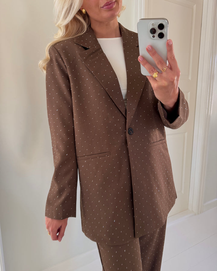 Love&Divine blazer love1021-6 brown rhinestone