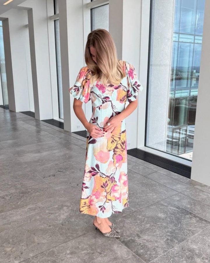 Y.A.S kjole erini 2/4 long soothing sea erini