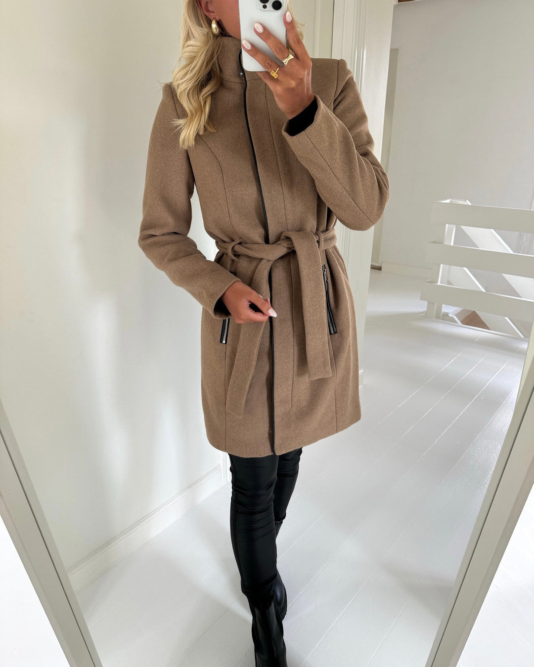 Vero Moda jakke classbessy aw wool tigers eye