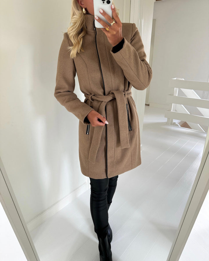 Vero Moda jakke classbessy aw wool tigers eye