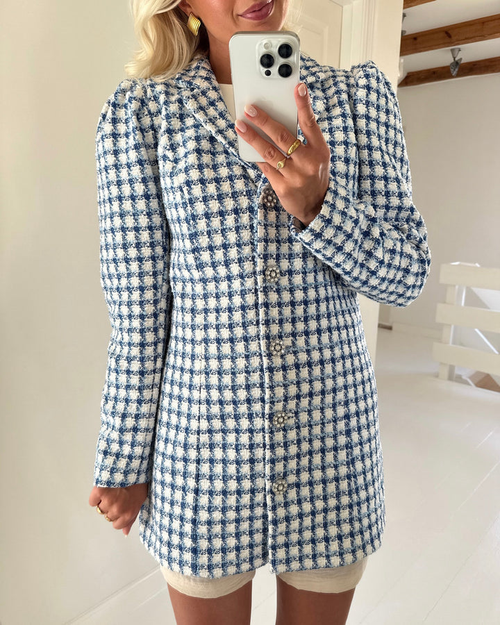 A-View blazer carly white with blue
