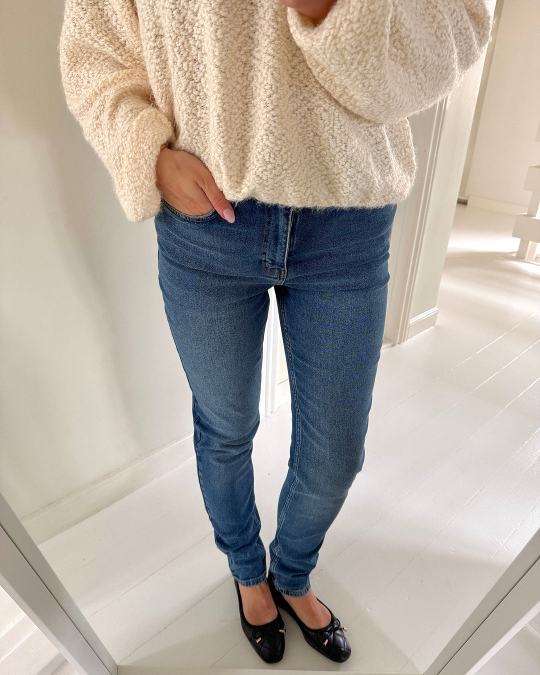 Y.A.S jeans selma mw slim fit medium blue denim