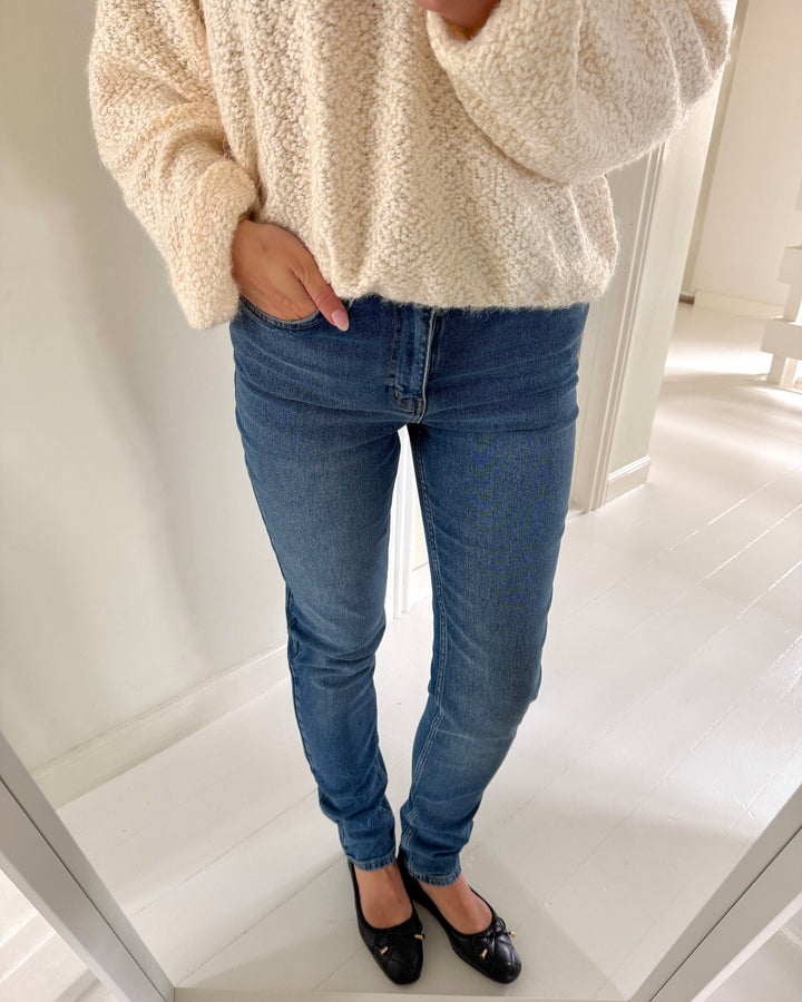 Y.A.S jeans selma mw slim fit medium blue denim