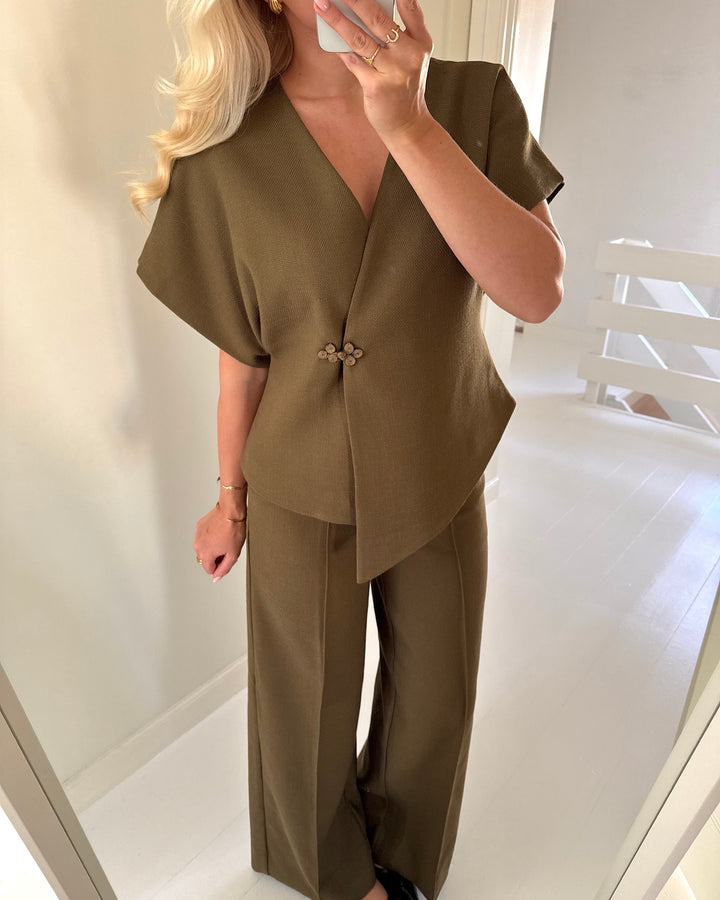 Y.A.S bukser comira hw dark olive