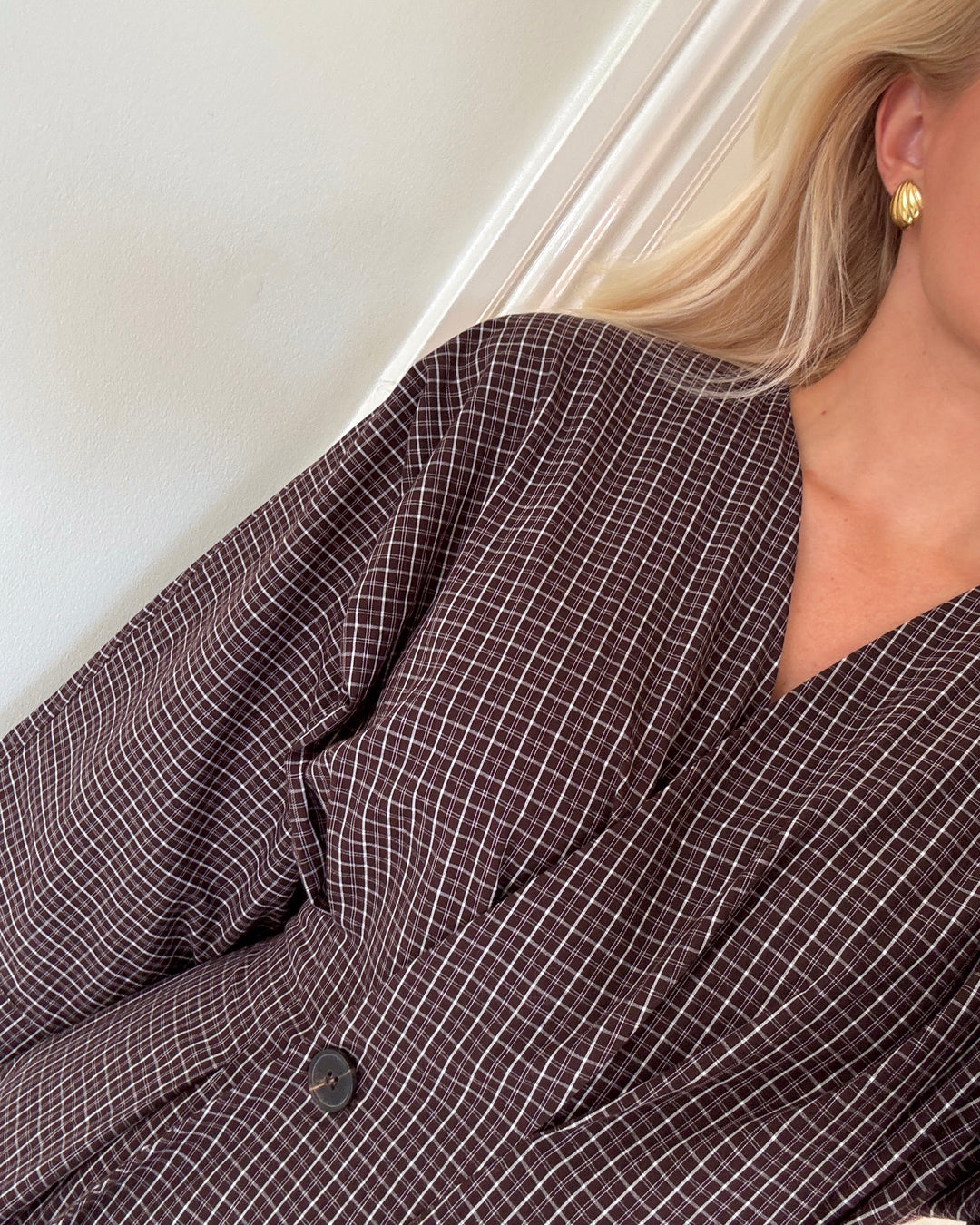 Love&Divine kjole 1602-1 brown check