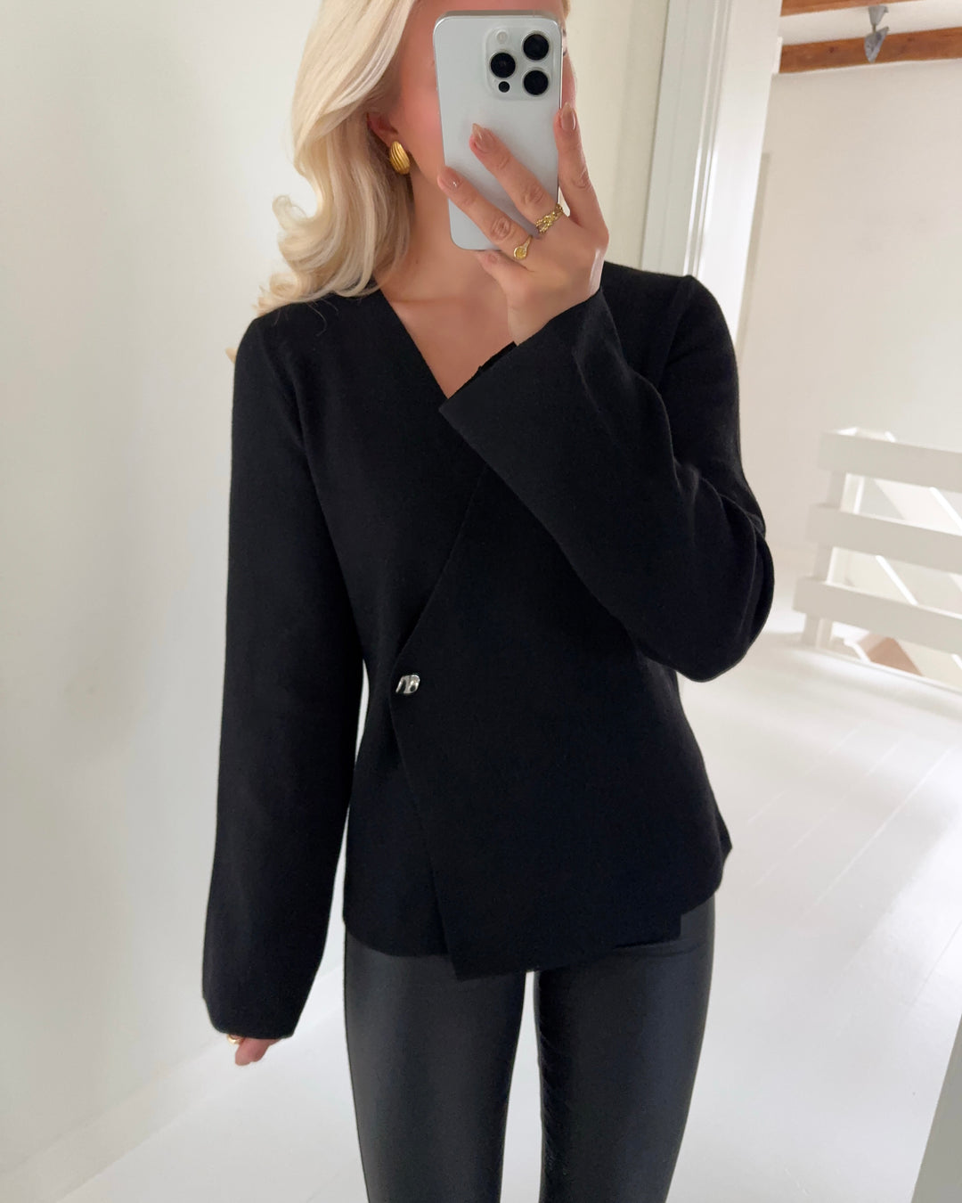 JDY cardigan prime life ls v-neck black