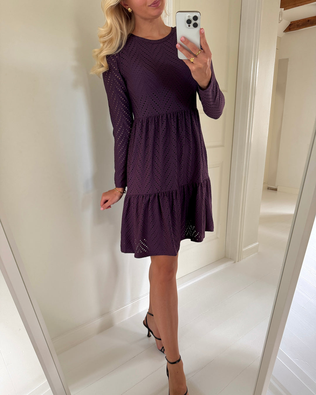 JDY kjole carla cathinka ls plum perfect