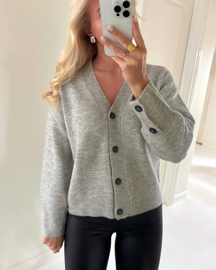 Sister's Point cardigan hima-ca grey mel