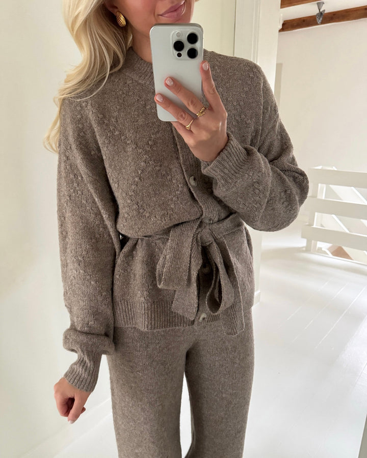 Y.A.S cardigan alto ls knit fungi