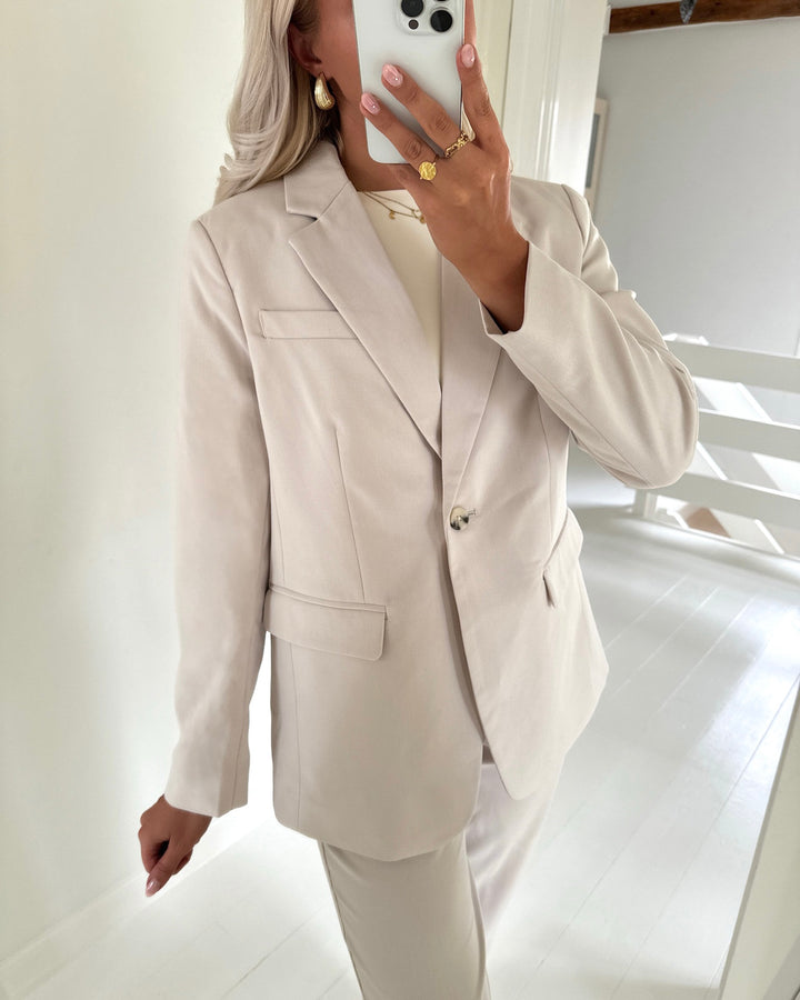 Vero Moda blazer ila ls oatmeal